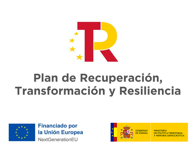 Logo Plan de Recuperación Transformación y Resilencia (PRTR) - Nuevas Tecnologías