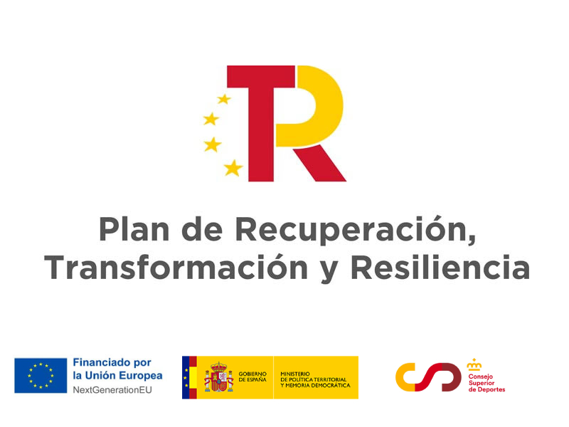 Logo Plan de Recuperaci�n Transformaci�n y Resilencia (PRTR) - DEPORTES