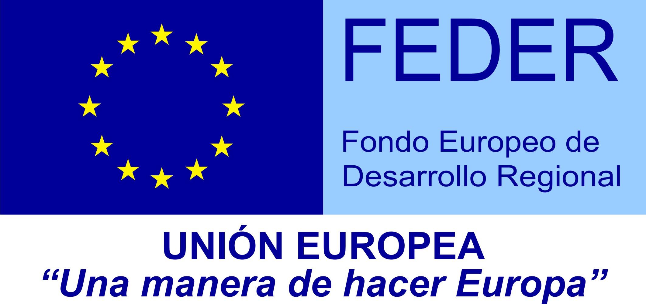 Logo Fondo Europeo de Desarrollo Regional (FEDER) 